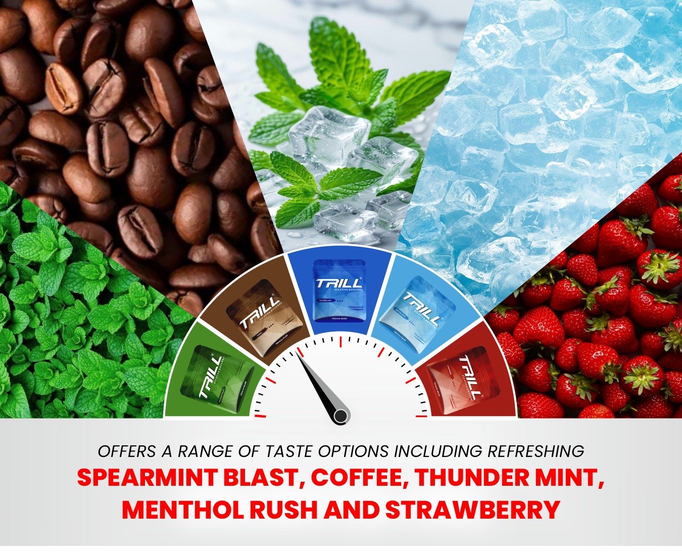 Flavoured Nicotine Pouches: Thunder Mint, Coffee, Menthol Rush & More